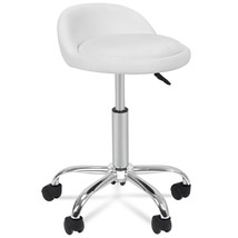 Rolling Swivel Stool Adjustable Tattoo Facial Massage Spa Salon Bar Office - £52.38 GBP