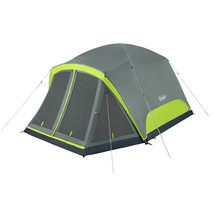 Coleman Skydome™ 6-Person Camping Tent w/Screen Room - Rock Grey - £194.86 GBP
