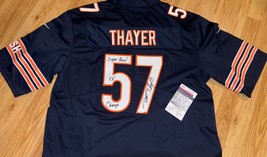 RARE Chicago Bears Tom Thayer SIGNED AUTO JERSEY SUPERBOWL XX CHAMPS - $197.99