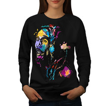 Wellcoda Cannabis 420  Colorful Womens Sweatshirt, Rasta Casual Pullover Jumper - £22.74 GBP+