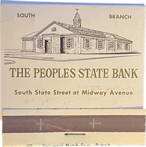 The Peoples State Bank, Match Book Matches matchbook - £7.82 GBP