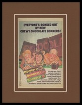 1986 Chocolate Bonkers Candy Framed 11x14 ORIGINAL Vintage Advertisement - £31.64 GBP