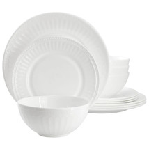 Ultra Swanton Arch 12 Piece Break-Resistant Opal Glass Dinnerware Set in... - $1,168.97 MXN
