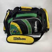 Wilson Duffle Bag Brazil FC Soccer Football Catorze HTF Black Green Yellow - $22.44