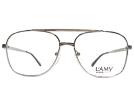 L&#39;Amy Eyeglasses Frames WESTPORT F F264 Silver Square Full Rim 57-15-145 - £38.28 GBP