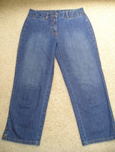 Talbots 2 P Cropped Capri  Stretch Cotton Denim Jeans 28 X 23&quot;  Euc - £10.04 GBP