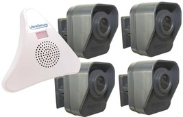 Wireless Driveway Alarm - DA-600 with 4 x Battery PIR&#39;s &amp; 1 x Wireless Receiver - £124.73 GBP