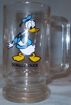 Disney Glass Mug 1 Image of Donald Duck - $6.50