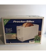 Proctor Silex 22225 Toaster NOS 2 Slice X Wide Slot White Bread Pastry S... - £29.37 GBP