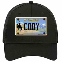 Cody Wyoming Novelty Black Mesh License Plate Hat - £23.53 GBP