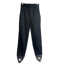 Roffe Jett Womens Vintage 80s Black Winter Ski Pants Small Stretch High ... - £77.66 GBP