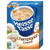 Heisse Tasse HOT MUG Soup: Creamy MUSHROOM soup -Pack of 3 -FREE SHIPPING - £6.22 GBP