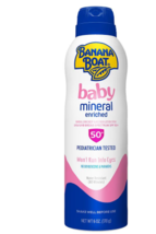 Banana Boat Baby Mineral Enriched Sunscreen Spray, SPF 50+ 6.0oz - £31.44 GBP