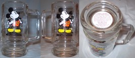 Disney Glass Mug 2 Images of Mickey Mouse - $6.50