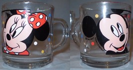 Disney Glass Mug Mickey &amp; Minnie - $6.50