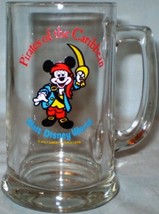Disney Glass Mug Mickey in Pirates of the Caribbean - $6.50