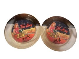 Vintage Fire King 9” Pie Plate Made In USA Lot Of 2 - $17.50