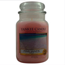 Yankee Candle Pink Sands Large 22 oz Scent Glass Jar, sweet tropical - £25.72 GBP