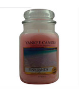 Yankee Candle Pink Sands Large 22 oz Scent Glass Jar, sweet tropical - £25.01 GBP