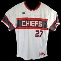 New Balance Chiefs #27 Baseball Jersey Mens Size Large White Red SAMPLE - $19.89