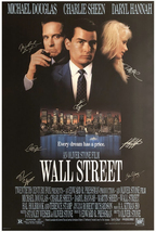  Wall Street Signed Movie Poster  - £146.15 GBP