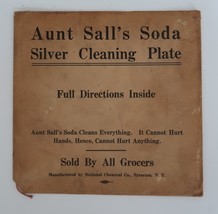 Vintage Aunt Sall&#39;s Soda Silver Cleaning Plate In original package - $14.99