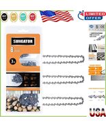 Premium 8-Inch Chainsaw Chain Set - Compatible with Chicago, Earthwise &amp;... - $50.34 CAD