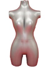 New Female 3/4 Form Inflatable Mannequin Torso Dummy Model Fashion Dress... - $19.79