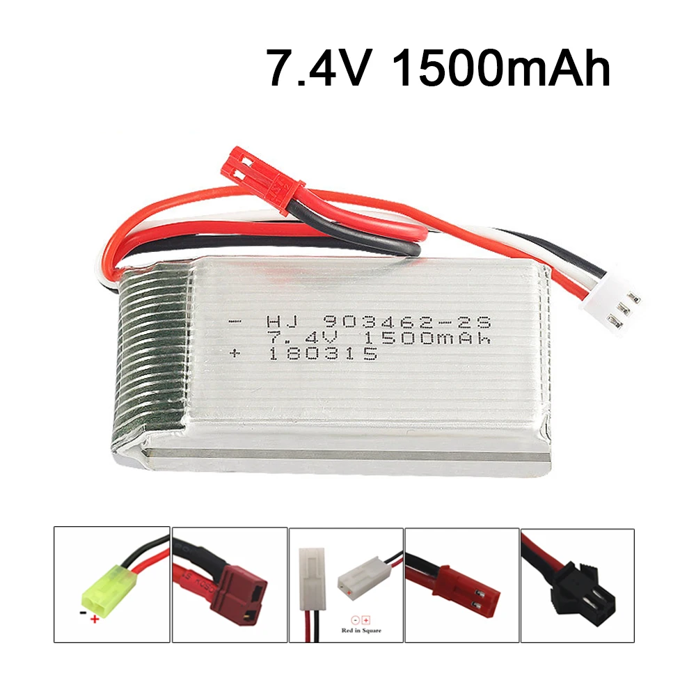 7.4V 1500mAh Lipo battery For WLtoys 144001 V913 Q212G V912 V262 L959 L9... - $19.38