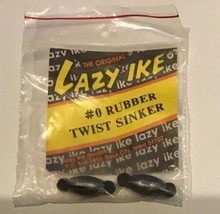 Two Vintage New # 0 Rubber Twist Sinkers - $12.73