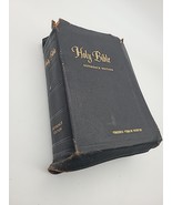 Holy Bible VTG 1955 KJV Reference Teacher Edition Red Letter Genuine Mor... - $29.00