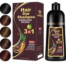 Hair Color Shampoo 3 In 1 Formula for Fast Grey Coverage Shampoo - Natur... - £14.90 GBP