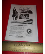 Home Treasure Railroad Train Northern Pacific Railway Ad 1955 Cowboy Chi... - €8,18 EUR