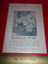 Home Treasure Ad Pears Soap Care Advertising Collectible 1897 Dangerous Paper - £7.46 GBP