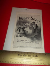 Home Treasure Ad Pears Soap Care Advertising Collectible 1900 Round the World - £7.46 GBP