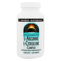 Source Naturals L-Arginine L-Citrulline Complex, 120 Tablets - £16.50 GBP