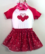 Infant Bodysuit, Skirt &amp; Barrette - Red Hearts for Valentine? - Size 18 mo - $27.28 CAD
