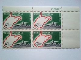 4 West Virginia Statehood 100th Anniversary 5 Cent Stamps 1963 - £3.13 GBP
