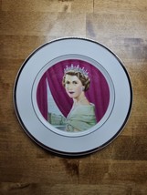 Walker 1953 Queen Elizabeth II Commemorative Coronation 10&quot; Plate Hughes - £23.73 GBP
