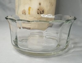 Clear Glass Scallop Edge Bowl 5.5&quot; Nuts Candy Dessert Dish Unbranded  - £6.09 GBP
