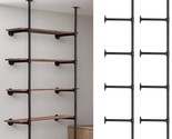 Industrial Iron Pipe Shelf Wall Mount, Farmhouse Diy Open, 2Pack Of 5 Tier. - $65.98