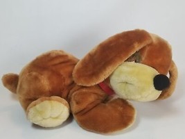 Sunburst Pets Plush Dog VTG 1983 Stuffed 14&quot; Lying Toy Puppy Commonwealth 80s - £14.17 GBP