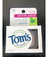 Tom&#39;s Of Maine Flat Floss Natural Waxed Antiplaque Gentle Spearmint - $9.89