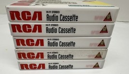 VTG RCA Hi Fi Stero 60M Audio Cassette Lot Of 5  - $9.85