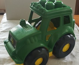 JOHN DEERE MEGA BLOKS BIG BLOCKS (Big Blocks) Tractor Green 9&#39; Long - £11.83 GBP