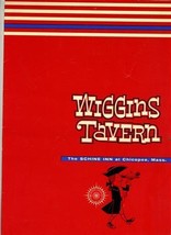 Wiggins Tavern Menu The Schine Inn at Chicopee Massachusetts 1962 - £37.94 GBP