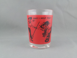 Vintage Curling Shot Glass - Featuring Comical Graphic - Makes a Great Gift !  - £22.90 GBP