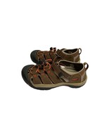 Keen Youth Boys 4 Brown Orange Shoes Sandals Hiking Walking Fishing - £20.32 GBP