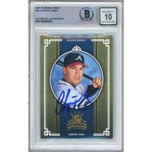 Chipper Jones Atlanta Braves Autograph 2005 Donruss Diamond Kings BGS Auto 10 - $249.99