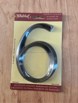 Whitehall 6" Brushed Nickle Door House Address Street Number-#6 - $14.85